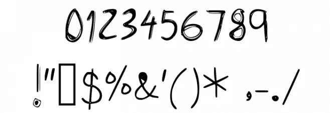 Amazing Bro Medium Font OTHER CHARS