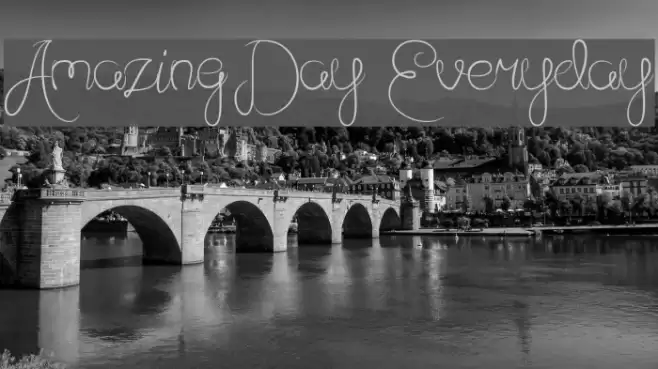 Amazing Day Everyday Font examples