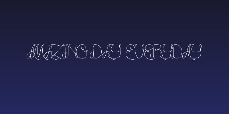 Amazing Day Everyday Social Header