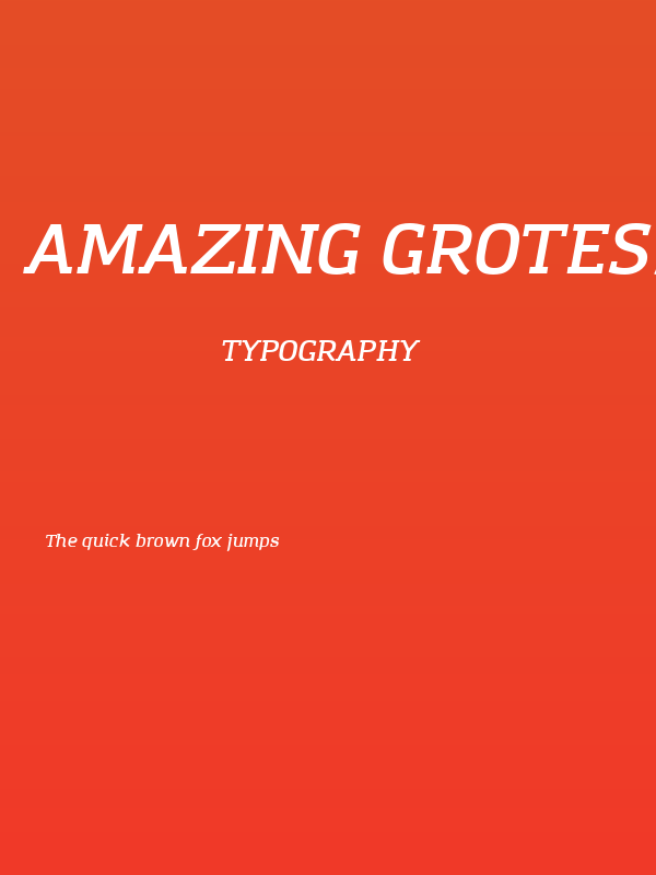 Amazing Grotesk DemiBold Italic Poster