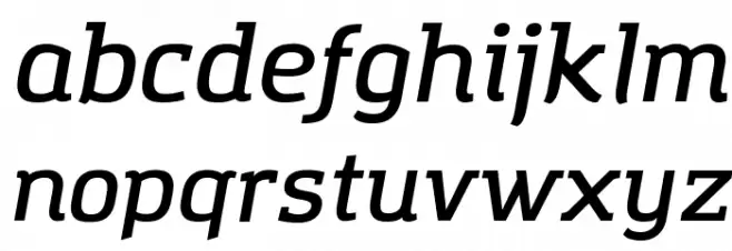 Amazing Grotesk DemiBold Italic Schriftart Kleinbuchstaben