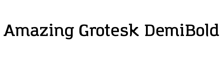 Amazing Grotesk DemiBold Font