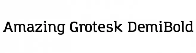Amazing Grotesk DemiBold  تنزيل الخطوط