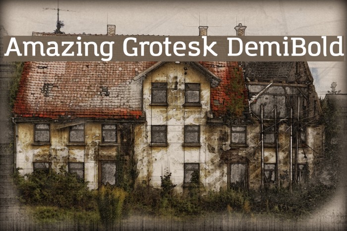 Amazing Grotesk DemiBold Font examples