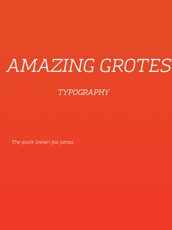 Amazing Grotesk Italic Poster