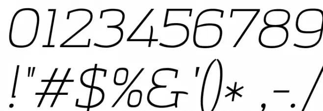 Amazing Grotesk Light Italic Font OTHER CHARS