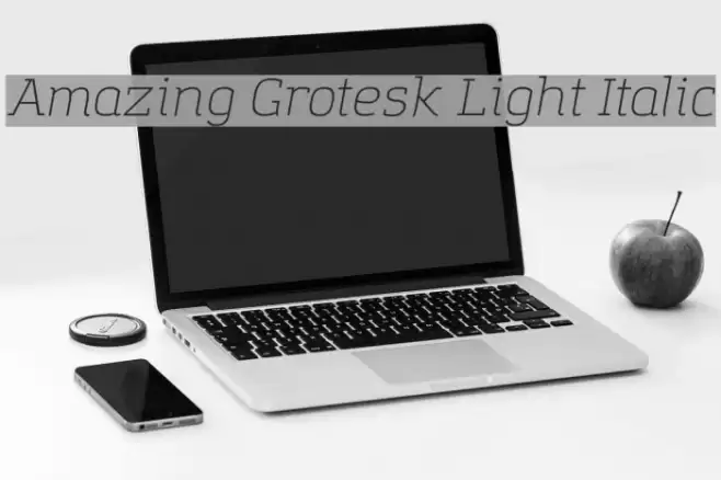Amazing Grotesk Light Italic Font examples