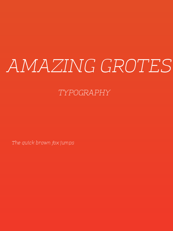 Amazing Grotesk Light Italic Poster