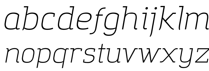 Amazing Grotesk Light Italic Font LOWERCASE