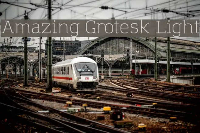 Amazing Grotesk Light Example 3