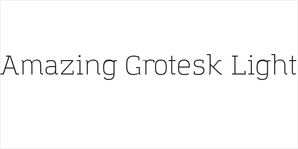 Amazing Grotesk Light Logo