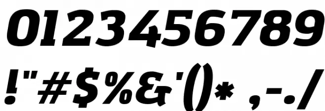 Amazing Grotesk Ultra Italic Font OTHER CHARS