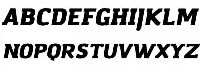 Amazing Grotesk Ultra Italic फ़ॉन्ट अपरकेस