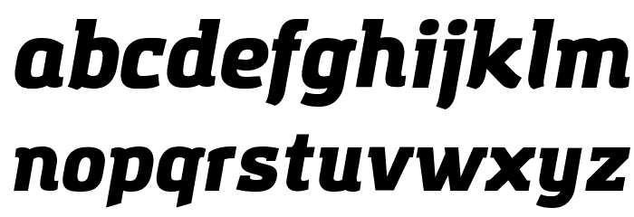Amazing Grotesk Ultra Italic Font LOWERCASE