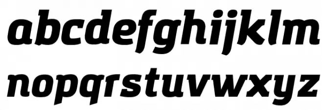 Amazing Grotesk Ultra Italic Font LOWERCASE