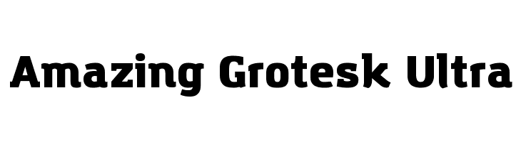 Amazing Grotesk Ultra Font