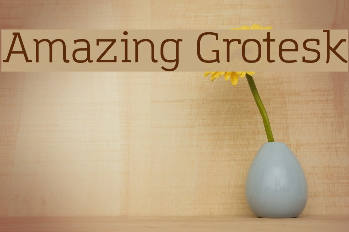 Amazing Grotesk Font examples