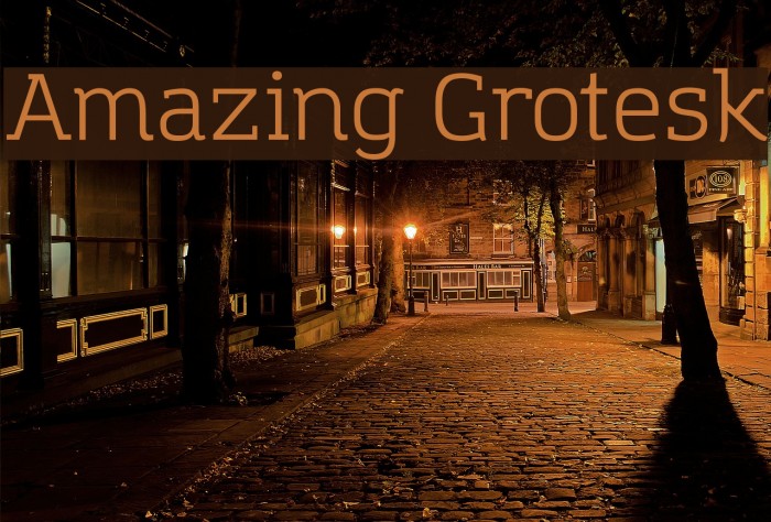 Amazing Grotesk Font examples