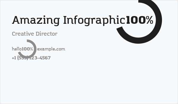 Amazing Infographic@ Business Card