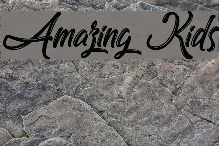 Amazing Kids Font examples