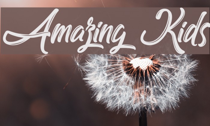 Amazing Kids Font examples