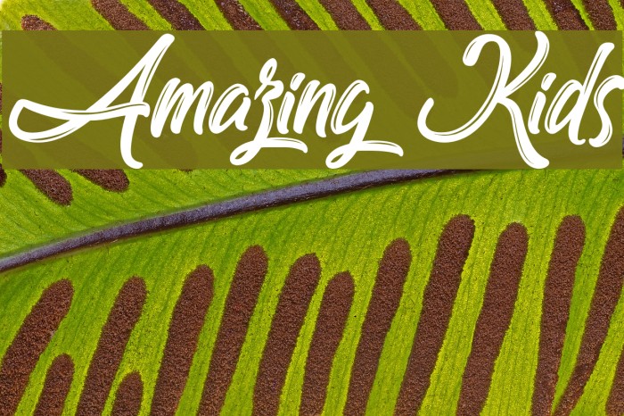 Amazing Kids Font examples