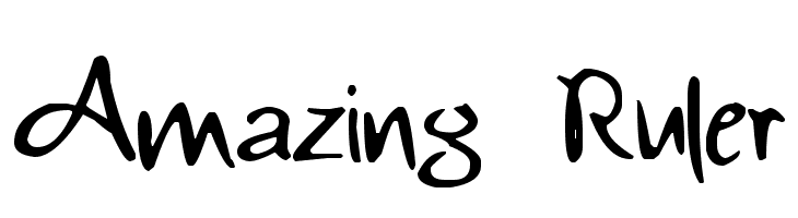 Amazing Ruler Font