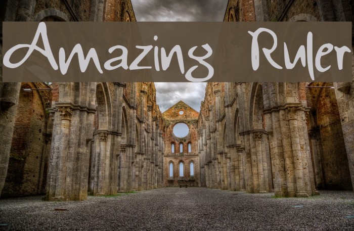Amazing Ruler Font examples