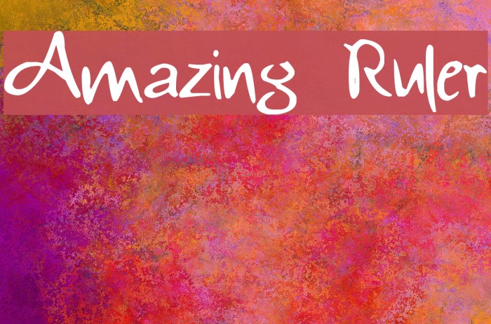 Amazing Ruler Font examples
