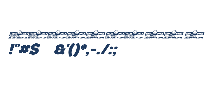 Amazing Slab Trial Black Italic Other Characters