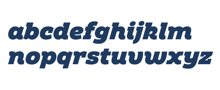 Amazing Slab Trial Black Italic Lowercase