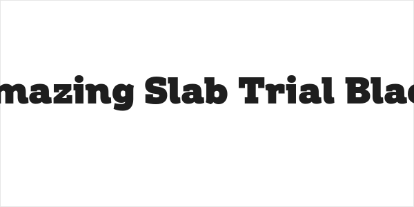 Amazing Slab Trial Black Logo