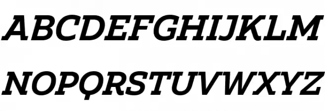 Amazing Slab Trial Bold Italic Schriftart Groß