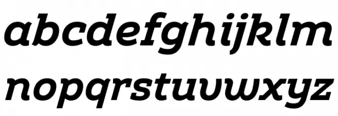 Amazing Slab Trial Bold Italic 字体 小写