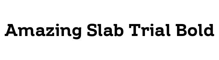 Amazing Slab Trial Bold  Free Fonts Download