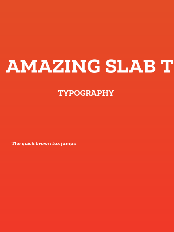Amazing Slab Trial Bold Poster