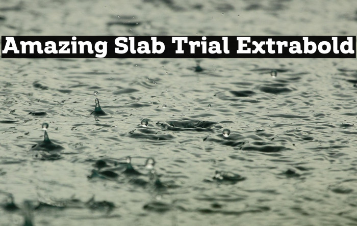 Amazing Slab Trial Extrabold Example 2