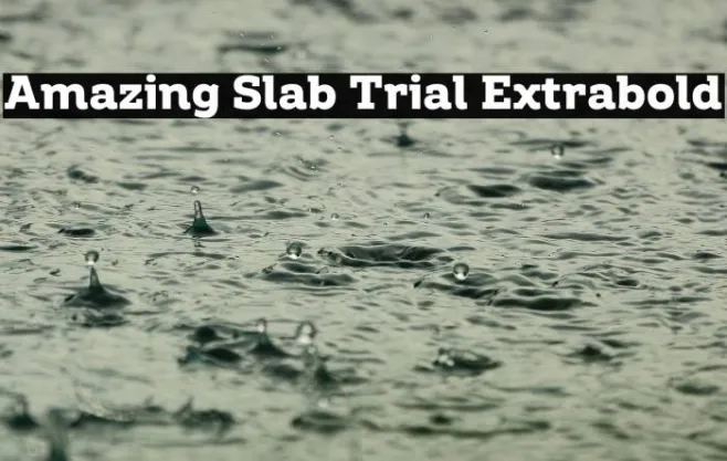 Amazing Slab Trial Extrabold Example 2