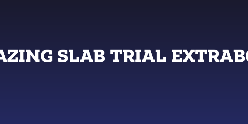 Amazing Slab Trial Extrabold Social Header