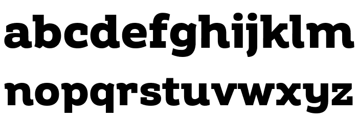 Amazing Slab Trial Extrabold Font LOWERCASE