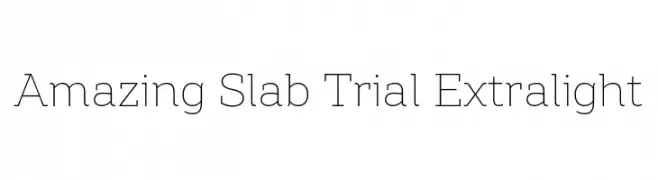 Amazing Slab Trial Extralight  لخطوط تنزيل