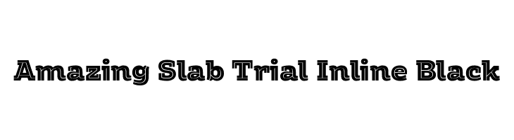 Amazing Slab Trial Inline Black  免费字体下载