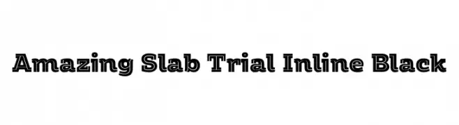Amazing Slab Trial Inline Black  لخطوط تنزيل
