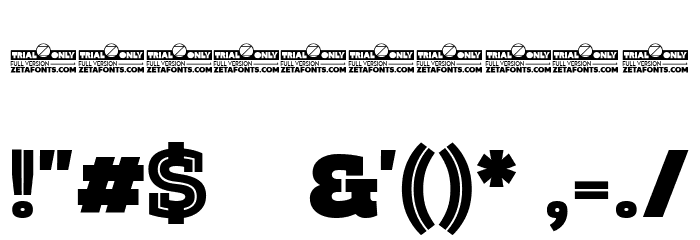 Amazing Slab Trial Inline Black Font OTHER CHARS