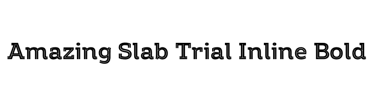 Amazing Slab Trial Inline Bold  免费字体下载