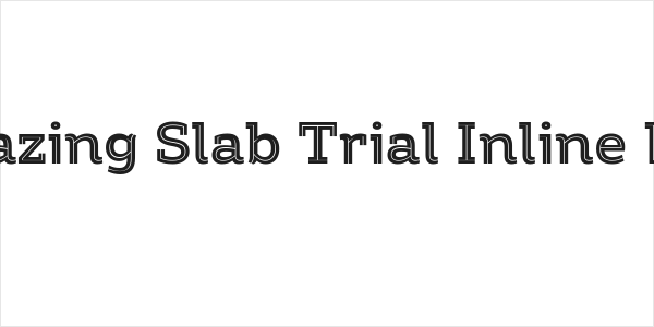 Amazing Slab Trial Inline Bold Logo