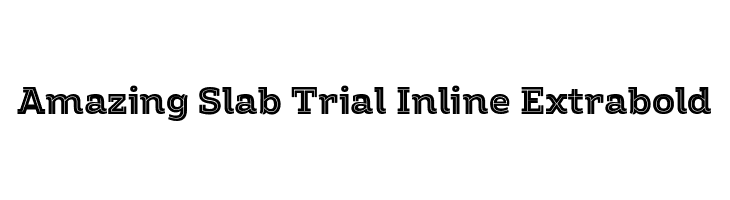 Amazing Slab Trial Inline Extrabold  font caratteri gratis