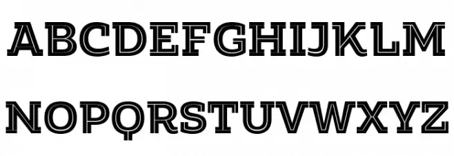 Amazing Slab Trial Inline Extrabold Polices MAJUSCULES