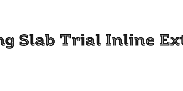 Amazing Slab Trial Inline Extrabold Logo