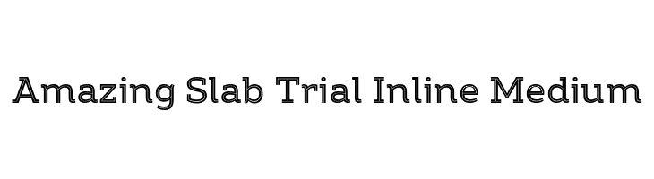 Amazing Slab Trial Inline Medium  免费字体下载